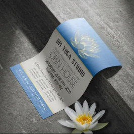 YOGA Studio Meditation Instructor Open House Lotus Flyer