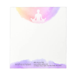Yoga Studio Meditation Instructor Sukhasana Pose Notizblock