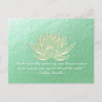 YOGA Studio Meditation Lehrer Zitat Gold Lotus