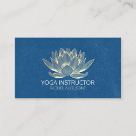 YOGA Studio Meditation Reiki Instructor Gold Lotus Terminkarte
