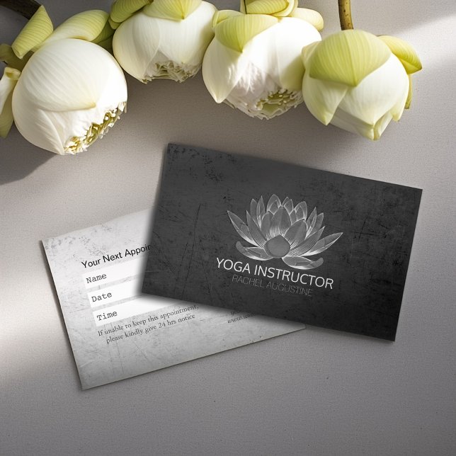 YOGA Studio Meditation Reiki Instructor Gold Lotus Terminkarte (Von Creator hochgeladen)