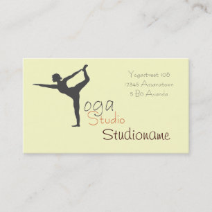 Yoga-Studio oder Lehrer-Visitenkarte Visitenkarte