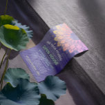 YOGA Studio Open House Gold Foil Mandala Flyer<br><div class="desc">Yoga Studio Meditation Instructor / Life Coach / Healer / Reiki Master / Massage Therapy Open House Flyer Template - Elegante Imitate Rose Gold Foil Floral Lotus Mandala Symbole auf FARBE DES JAHRES 2022 - Lila Farbe Hintergrund. — FARBE DES JAHRES 2022 - Die Qualitäten der Blues zu erfassen, aber...</div>
