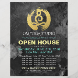 YOGA Studio Open House Meditation Haltung Zen-Zeic Flyer