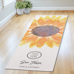 Yoga Studio Sonnenblumen Logo Yoga Mat Yogamatte