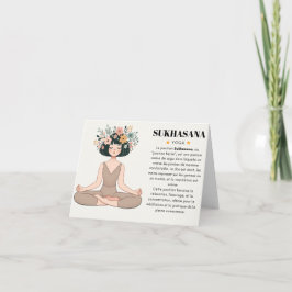 Yoga-Sukhasana-Karte Einladung