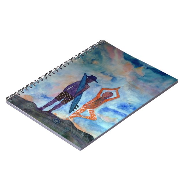 Yoga Summer Foto Notebook (80 Seiten B&W) Notizblock (Linke Seite)