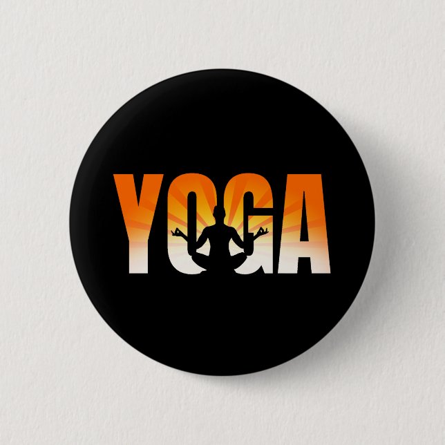 Yoga Sunshine Button (Vorderseite)