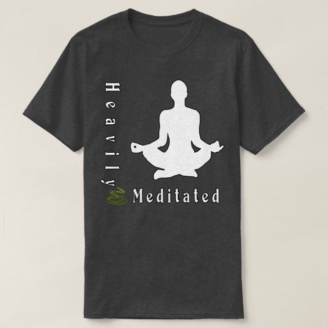 Yoga superstark meditationsgelb T-Shirt (Design vorne)