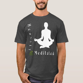 Yoga superstark meditationsgelb T-Shirt