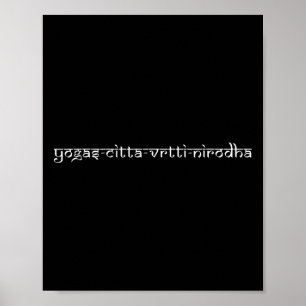 Yoga Sutras Von Patañjali - Yoga Citta-vritti-niro Poster