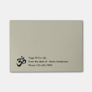 Yoga-Symbol-klebrige Notizblöcke Post-it Klebezettel