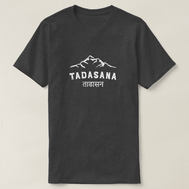 Yoga Tadasana Graphic T-Shirt (Design vorne)