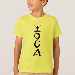Yoga Tag Black Silhouetten T-Shirt