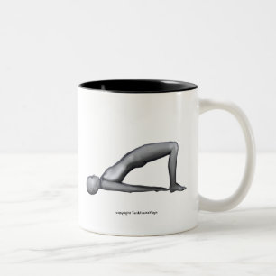 Yoga-Tasse - Brücken-Pose Zweifarbige Tasse
