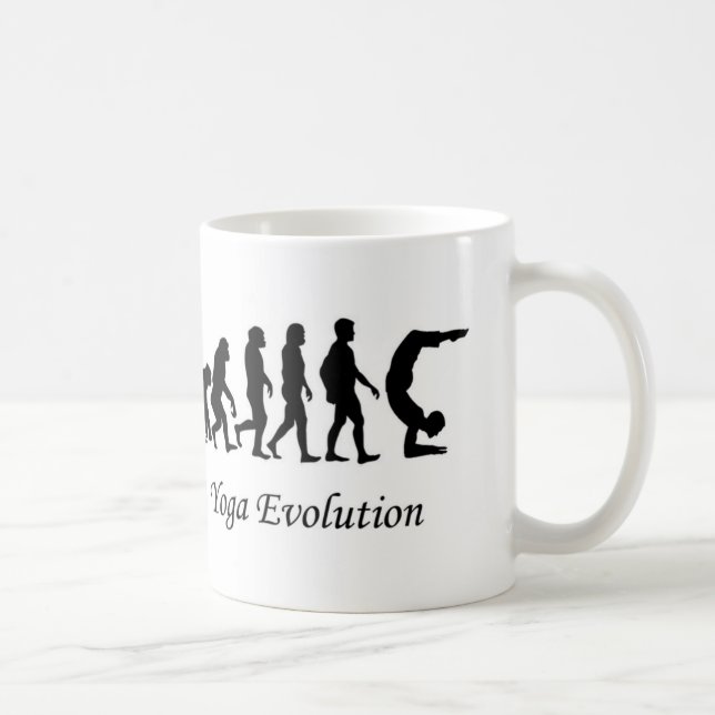 Yoga-Tasse "Yoga-Evolutions" Spaß Kaffeetasse (Rechts)