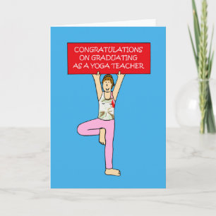 Yoga Teacher Graduate Congratulations Karte
