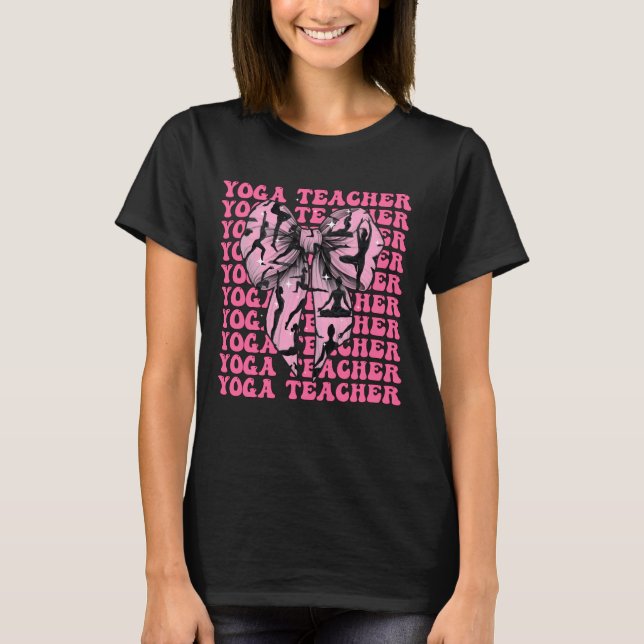 Yoga Teacher Yoga Instructor Meditation Girl Coque T-Shirt (Vorderseite)