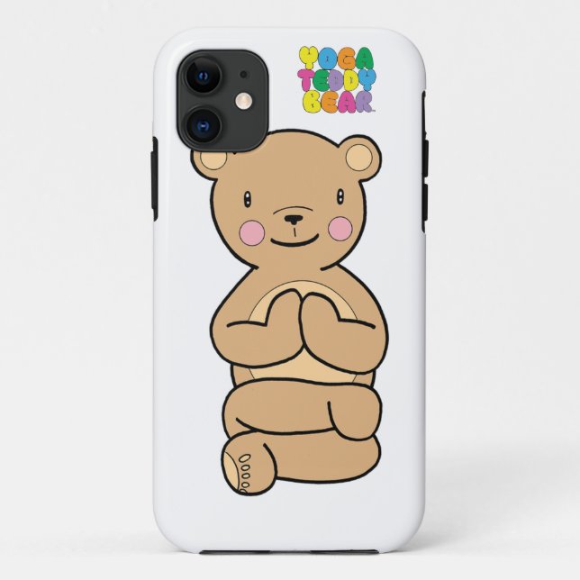 Yoga-Teddybär Namaste Telefon-Kasten Case-Mate iPhone Hülle (Rückseite)