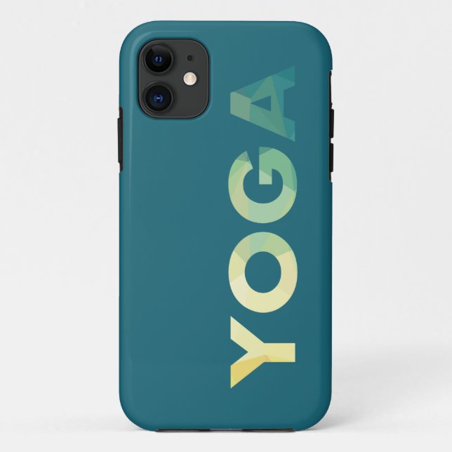 Yoga Text farbenfroh Case-Mate iPhone Hülle (Rückseite)