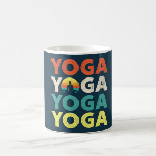 Yoga-Textdesign Kaffeetasse