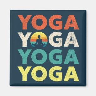 Yoga-Textdesign Magnet