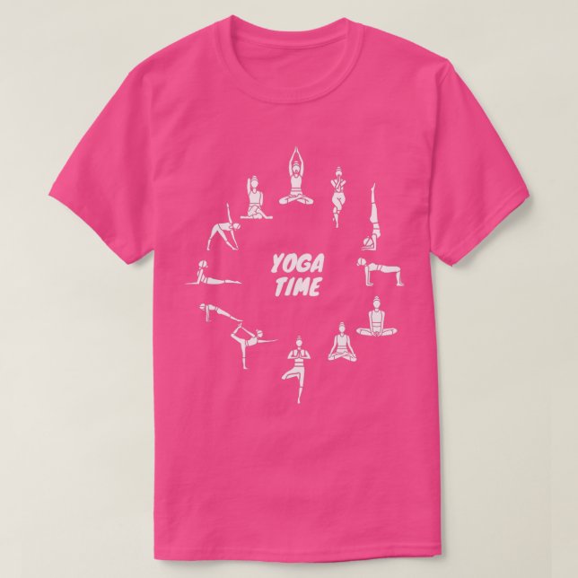 Yoga Time for International Yoga Day T-Shirt (Design vorne)