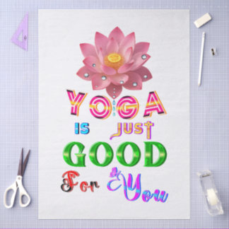 Yoga-Tischwäsche ist einfach gut für Sie Seidenpapier
