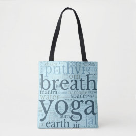 Yoga Tote Bag Blue