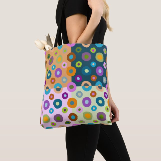 Yoga Tote Tasche Multi farbenfroh funky boho Spaß (Von Nahem)