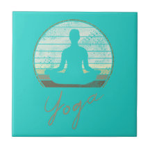 Yoga Training Vintag Design Meditation oder Pilate