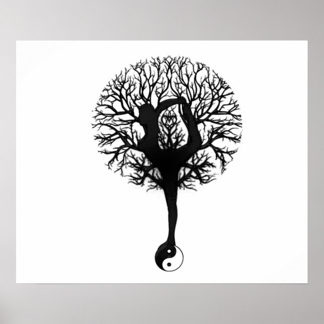Yoga Tree Balance Poster (Vorne)