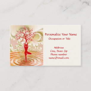 Yoga Tree of Life Zen Balance Visitenkarte