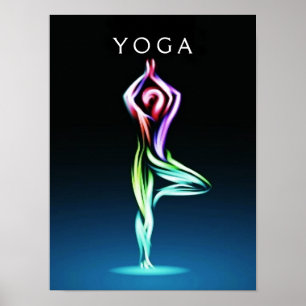 Yoga Tree Pose Inner Balance Poster