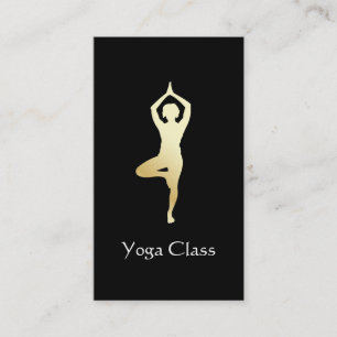 Yoga Tree Pose Visitenkarte