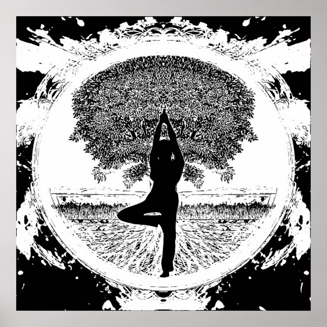 Yoga Tree Poster (Vorne)