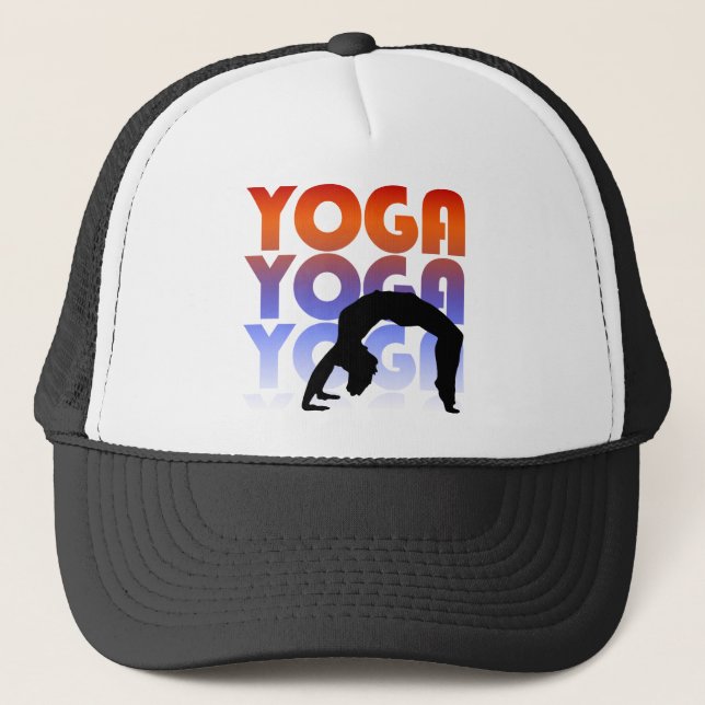 Yoga Truckerkappe (Vorderseite)