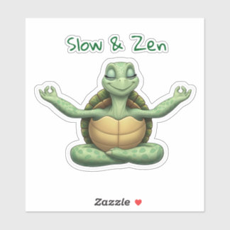 Yoga Turtle Aufkleber