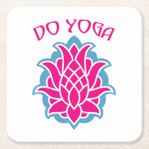Yoga üben rechteckiger pappuntersetzer