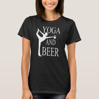 Yoga und Bier T-Shirt