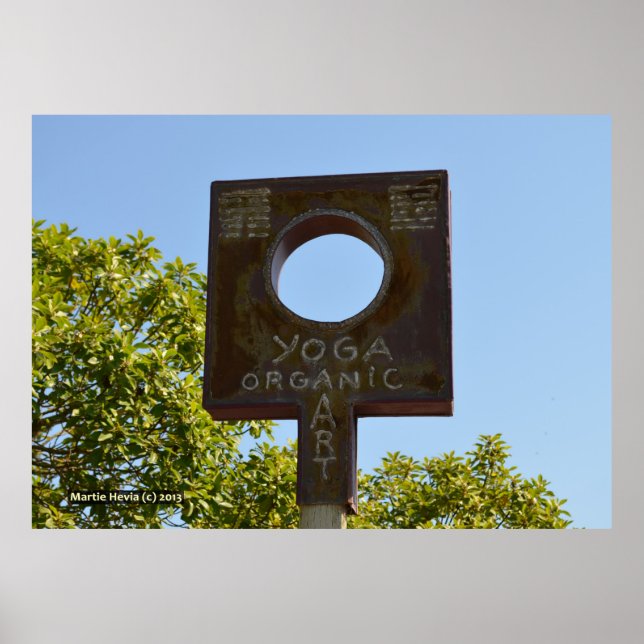 Yoga und Bio Kunst Poster (Vorne)