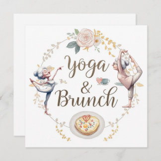 Yoga und Brunch Einladung