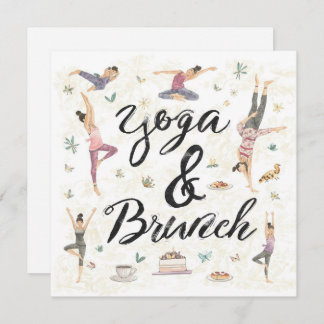 Yoga und Brunch Einladung