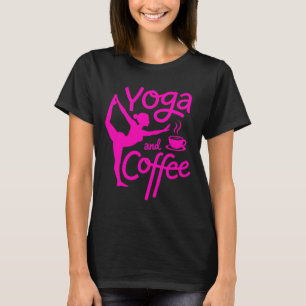 Yoga und Kaffee Achtsame Morgenübung Entspannung T-Shirt