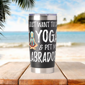 Yoga und Labrador Labrador Mama Thermobecher