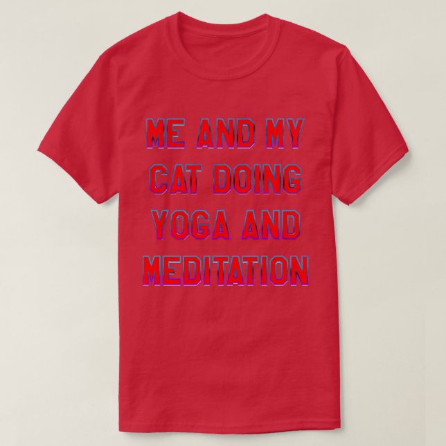 YOGA UND MEDITATION1 T-Shirt (Design vorne)