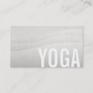 Yoga- und Meditationslehrer Elegant Fließend Visitenkarte