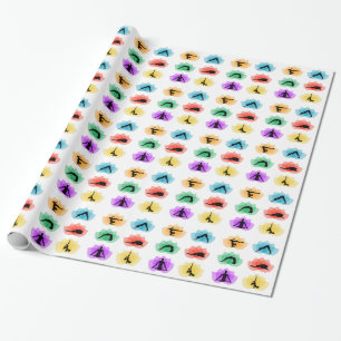 Yoga- und Meditationssymbole Geschenkpapier