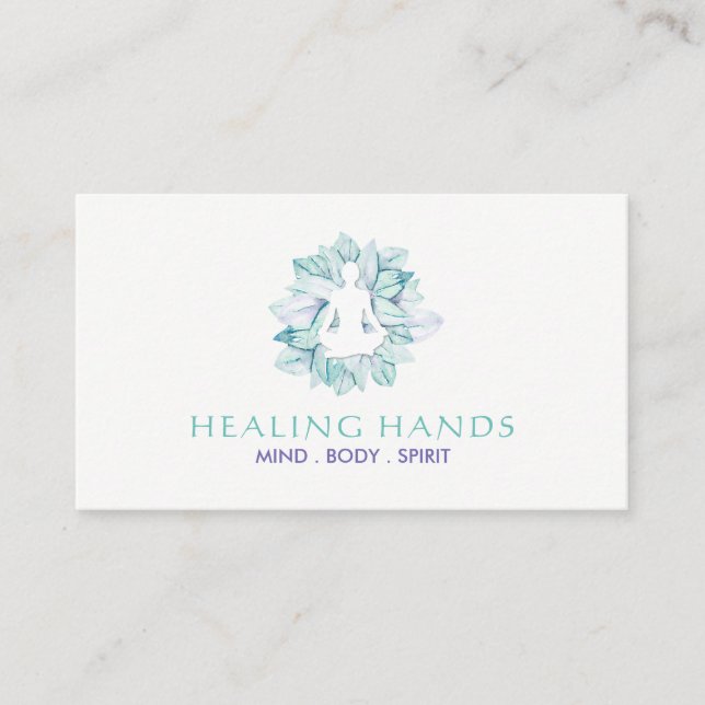 Yoga und Reiki Visitenkarten Visitenkarte (Vorderseite)