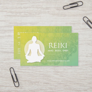 Yoga und Reiki Visitenkarten Visitenkarte
